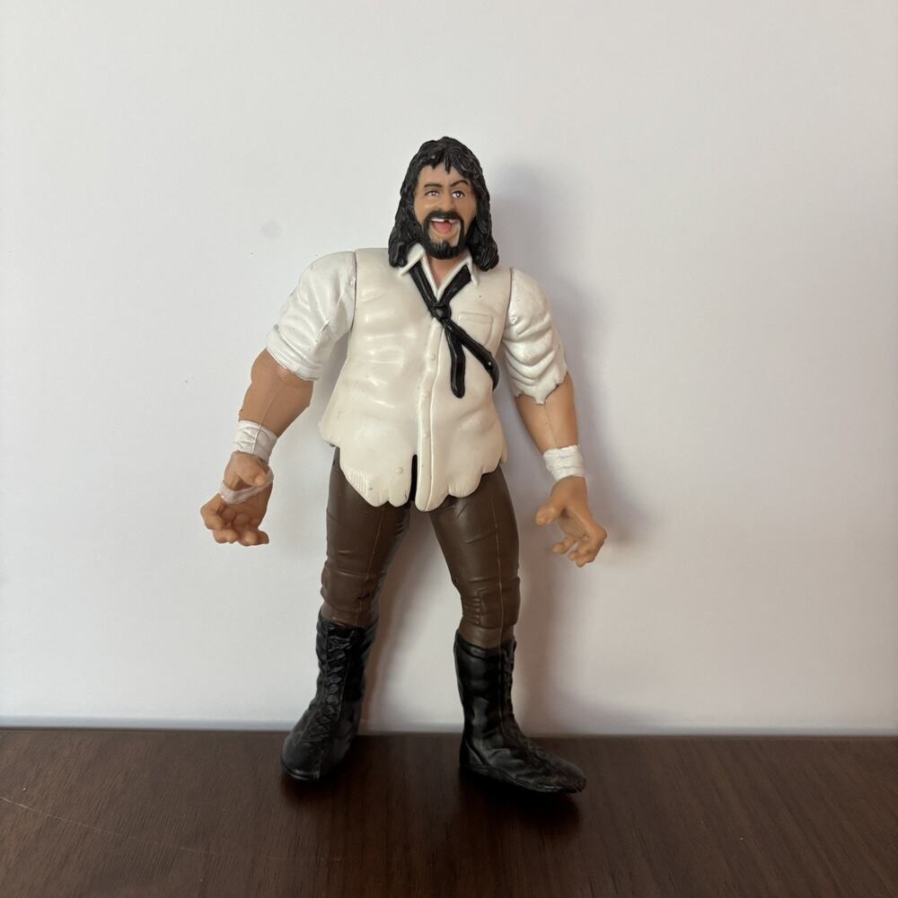 Mankind Mick Foley 1998 WWE Wrestling Action Figure Vintage Jakks Pacific Titan